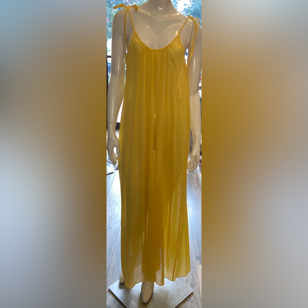 Nwt Loop Charmant Yellow Maxi Dress